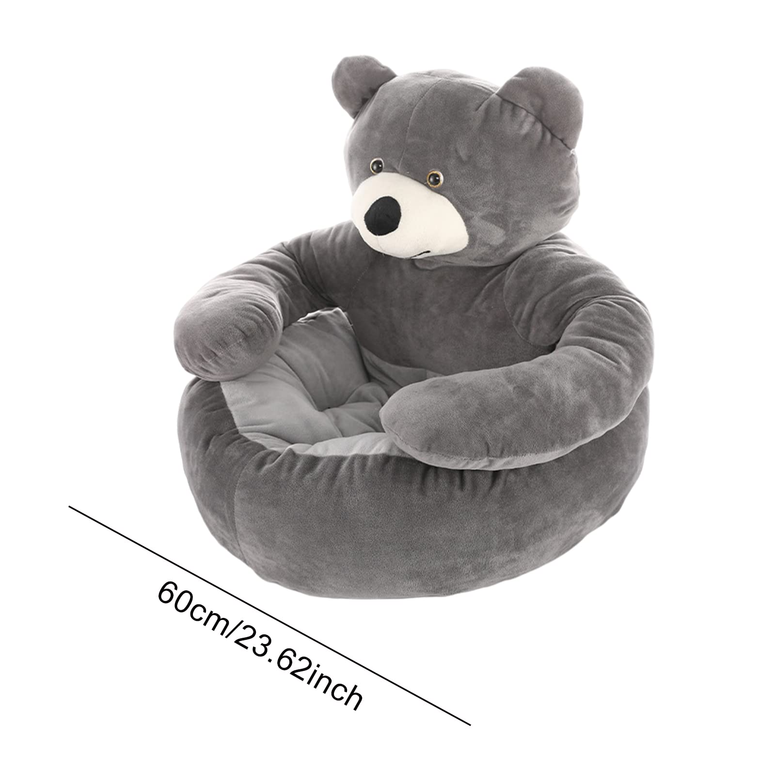 Cuccia per Cani e Gatti, soffice, Rotonda, in Peluche, Super Morbida, Calda, con Orsetti , per Cani, Lavabile, Ultra Morbida