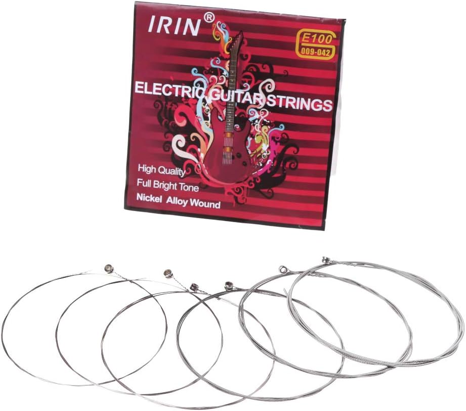 6 Sets E100 Electric Guitar Strings Metal Rock Stainless