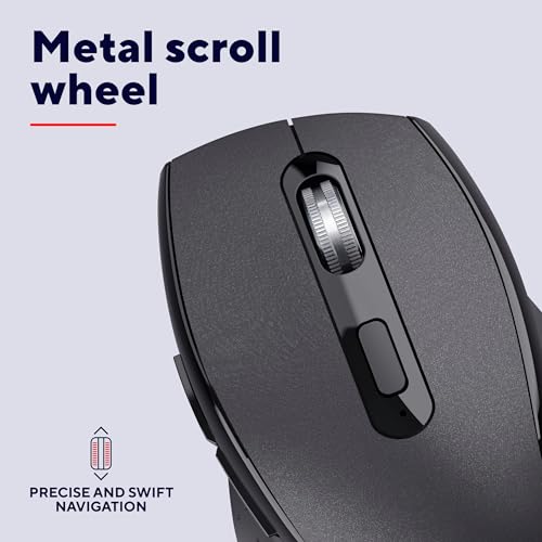 Trust Sura Draadloze Muis voor Laptop/Computer/Mac, 800-1200 DPI, 6 Knoppen, Dradloos Bereik 10m, Optische Sensor, USB-microreceiver, Rechtshandig Gebruik, Wireless Mouse voor Dell Macbook, Zwart - Afbeelding 6