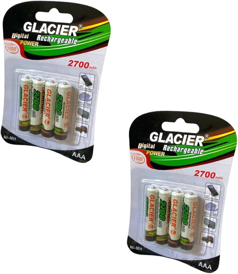 Pilha Recarregável AAA 2700 mAh (PALITO) - com 8 unidades