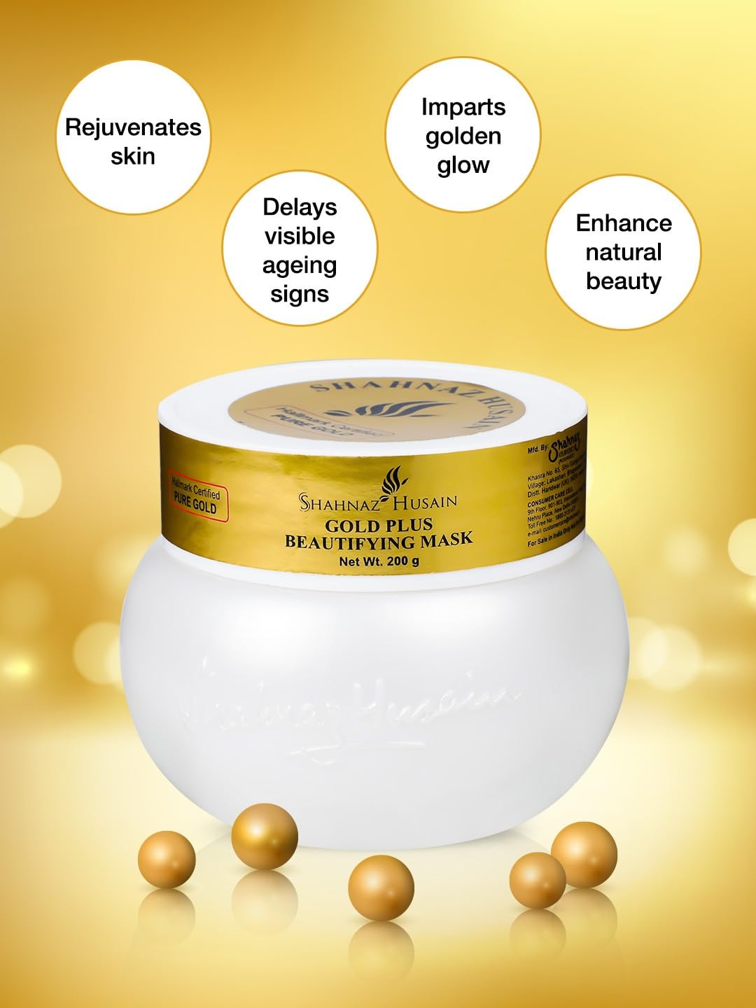 FTShahnaaz Husain's 24 Carat Gold Plus Anti-Age Exfoliating Scrub, 200g