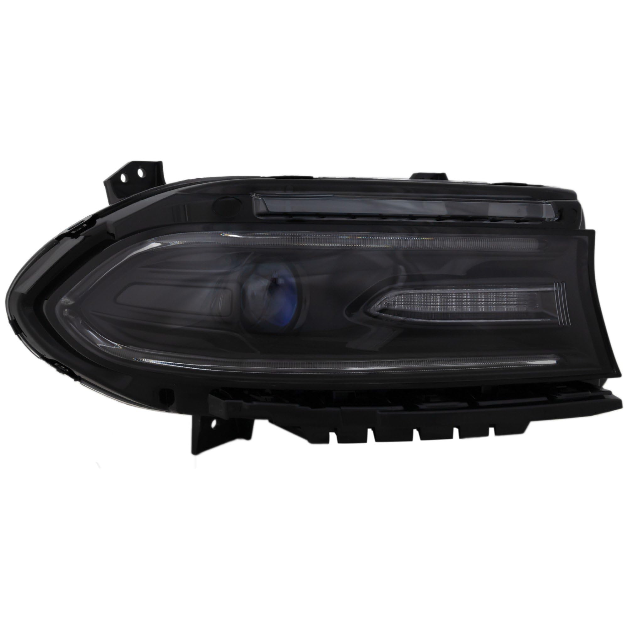 Go-Parts - Headlight Assembly for Dodge Charger 2016-2017, Right (Passenger), Halogen, with LED Daytime Running Light, Without LHD/RHD Optics,