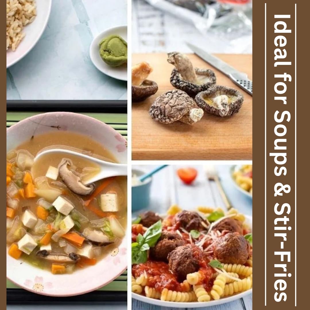 FOODESI Dried Shiitake Mushrooms 50gm - Rich Flavor, Ideal for Soups & Stir-Fries 3