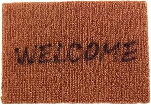 Melody Jane Dolls Houses Casa miniatura escala 1:12 Pasillo puerta paso accesorio alfombra de bienvenida