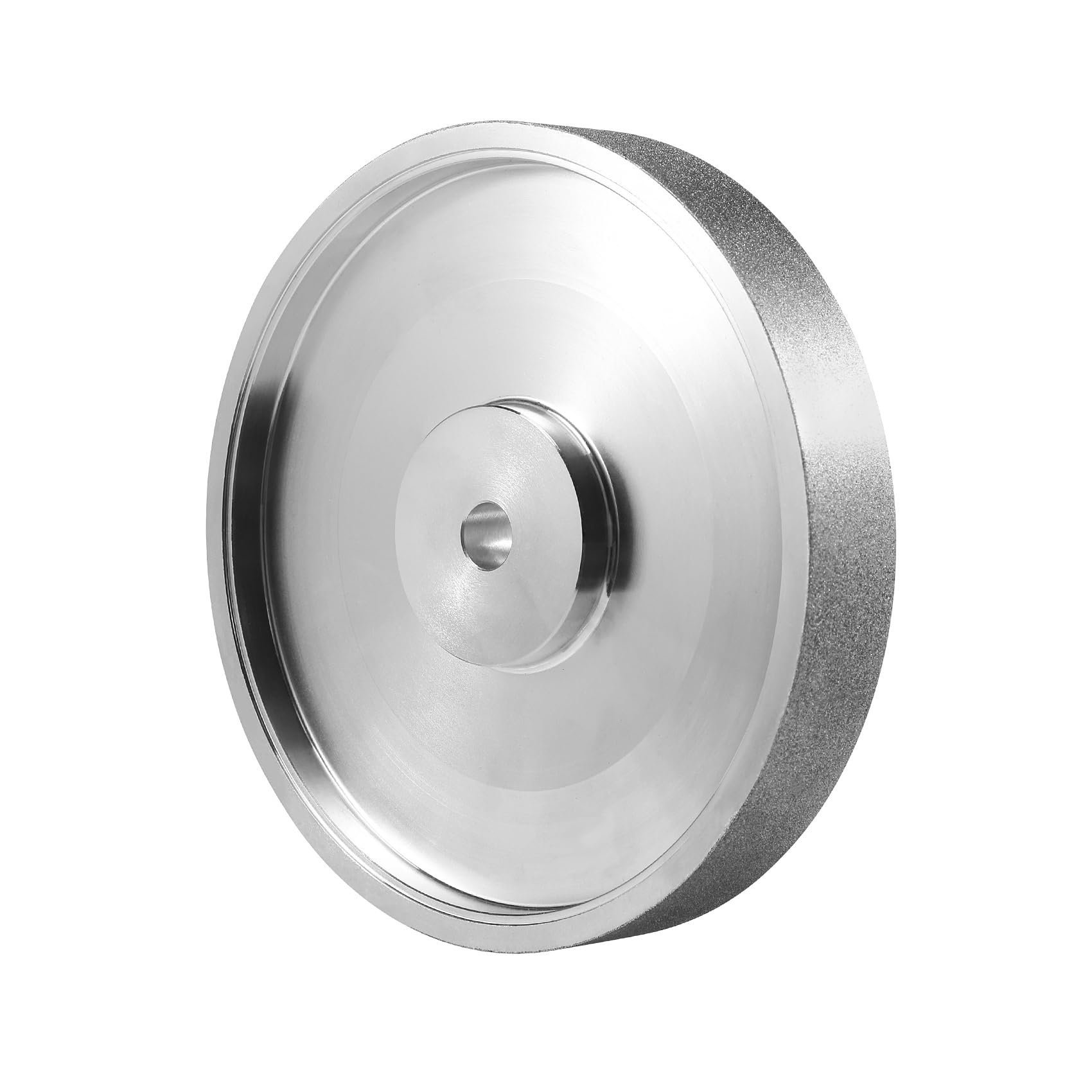 CBN Meule diamantée 15,2 cm de diamètre x 2,5 cm de large, avec arbre de 1,27 cm, meule diamant pour affûter HSS, grain 240
