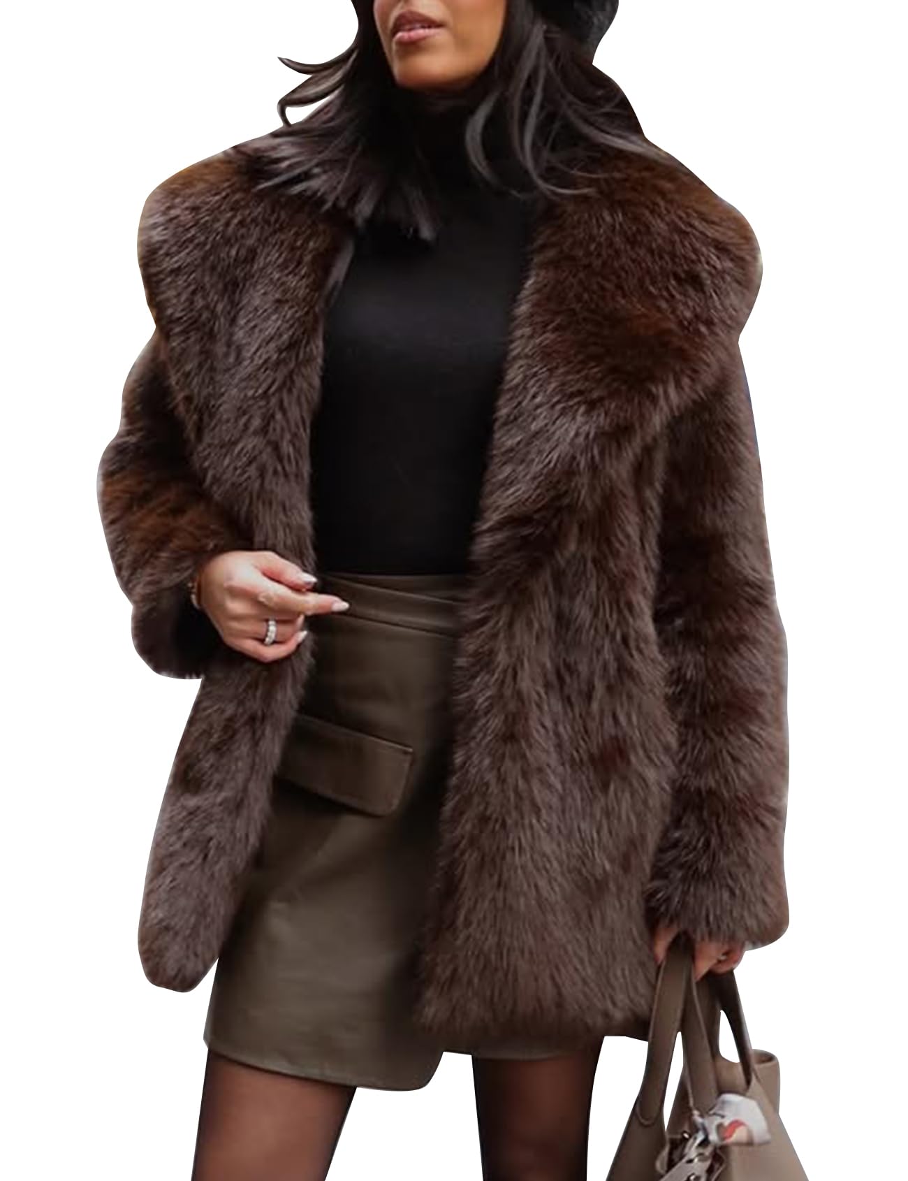 Brown fur coat