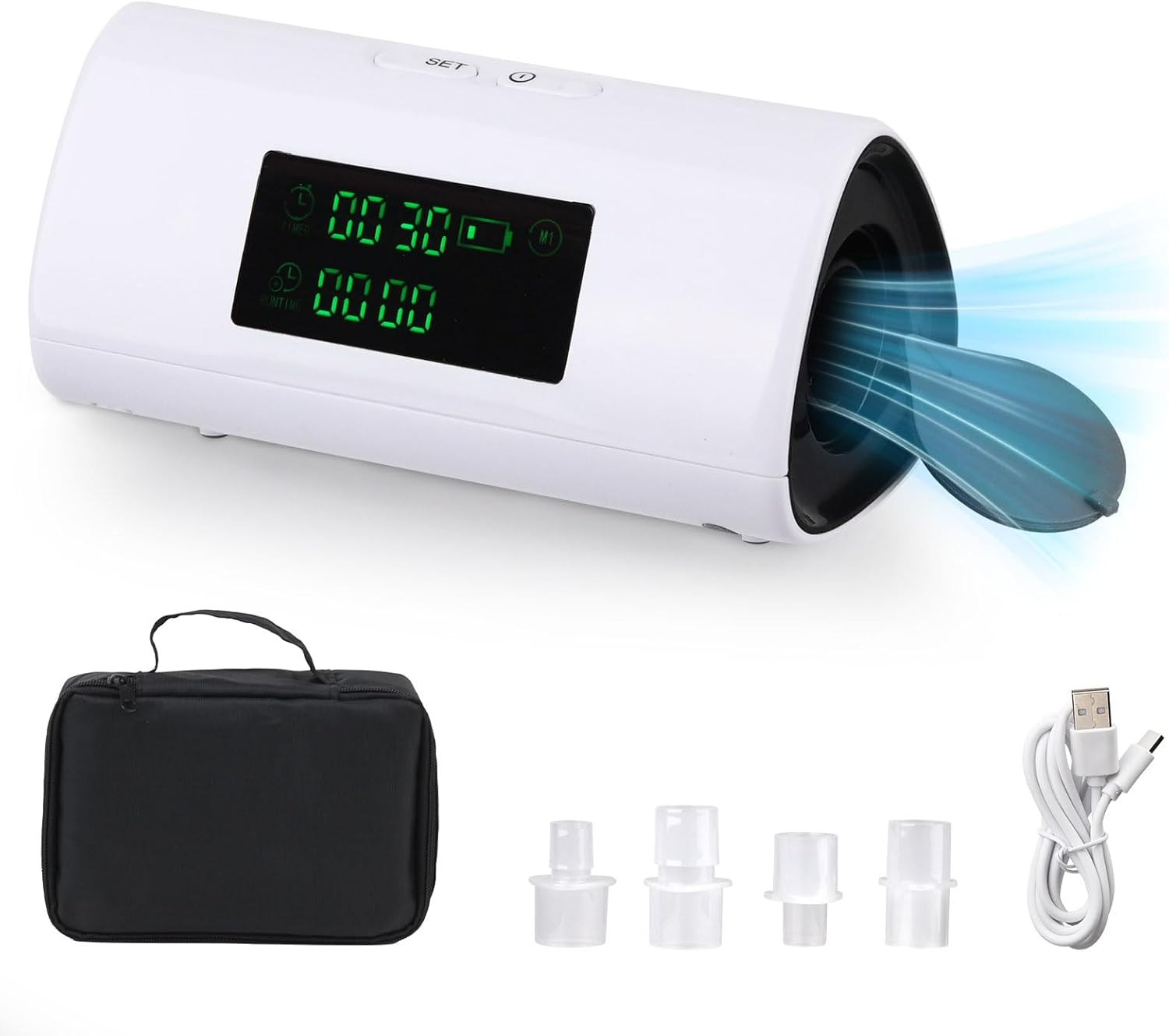 Portable Multi-Purpose Cleaning Kit with Timer, Quiet Operation, and Travel Bag – Suitable for Phones, Keys, and More Everyday Household Essentials, HMFC-01