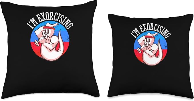 Funny Bodybuilding Throw Pillow