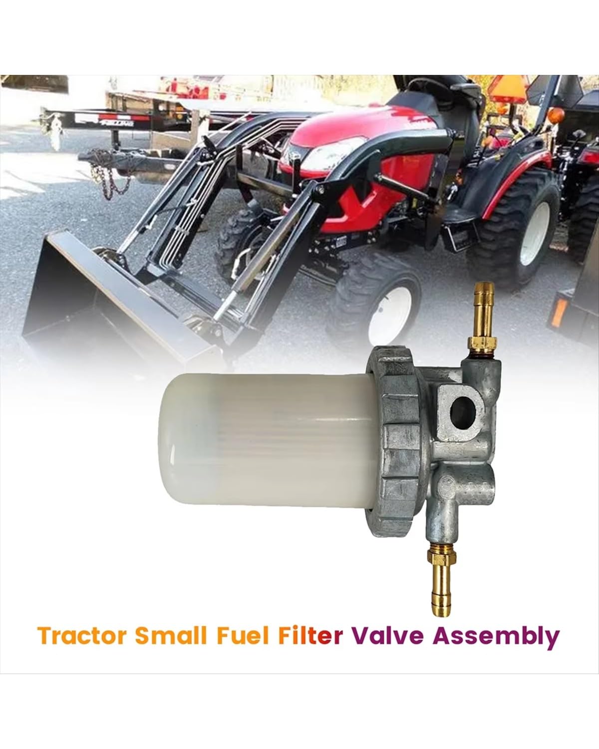 Para Yanmar Tractor 122 142 169 Conjunto Válvula Filtro Combustible Pequeño | Válvula de filtro de combustible pequeña para Tractor Yanmar 1100 1110 1300 1700 2000 F16 FX16 A 724160-55200