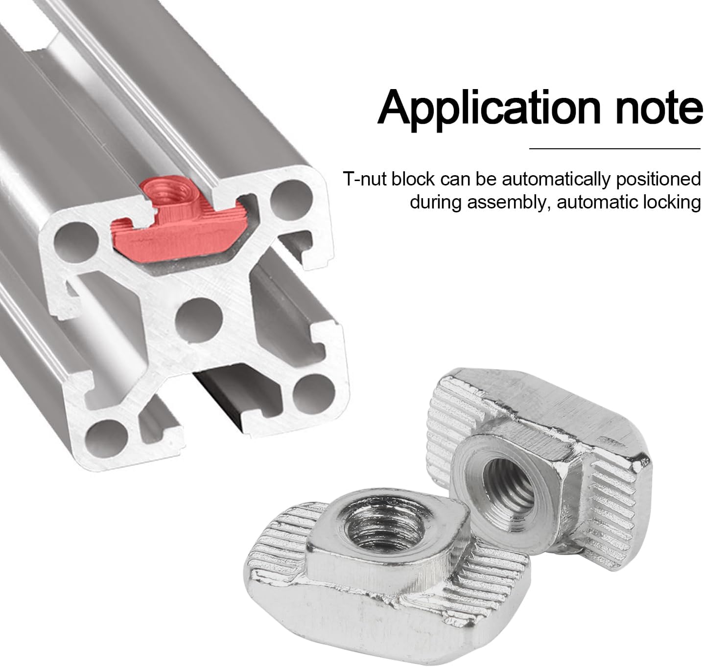 T-Nut Kit for Aluminum Profiles (2020/3030/4040) - 96PCS Industrial Strength Hammer Head Sliding T Nuts - M3/M4/M5/M6/M8 Fastener Set by AXK