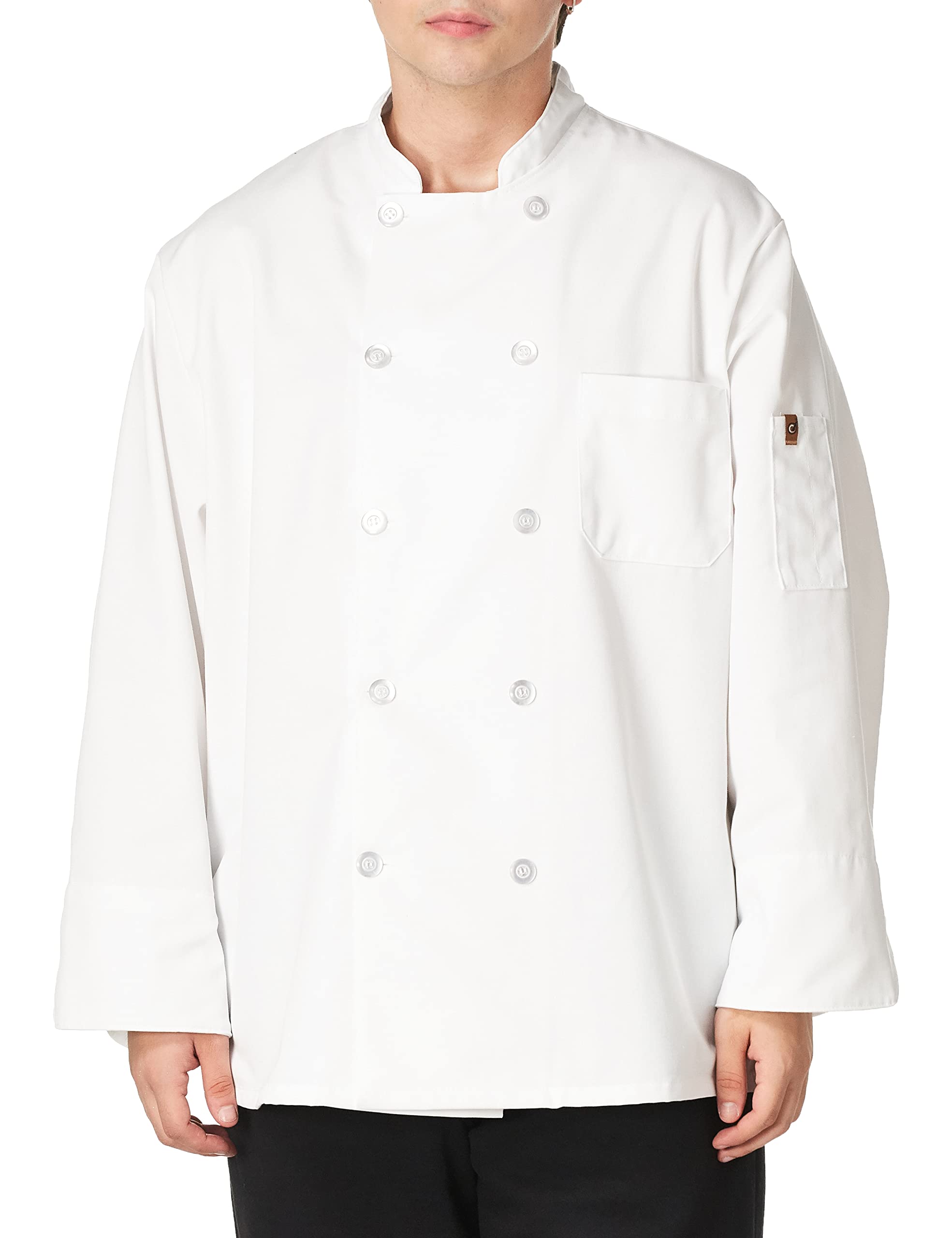 Chef Designs mens Ten Pearl Button Chef Coat