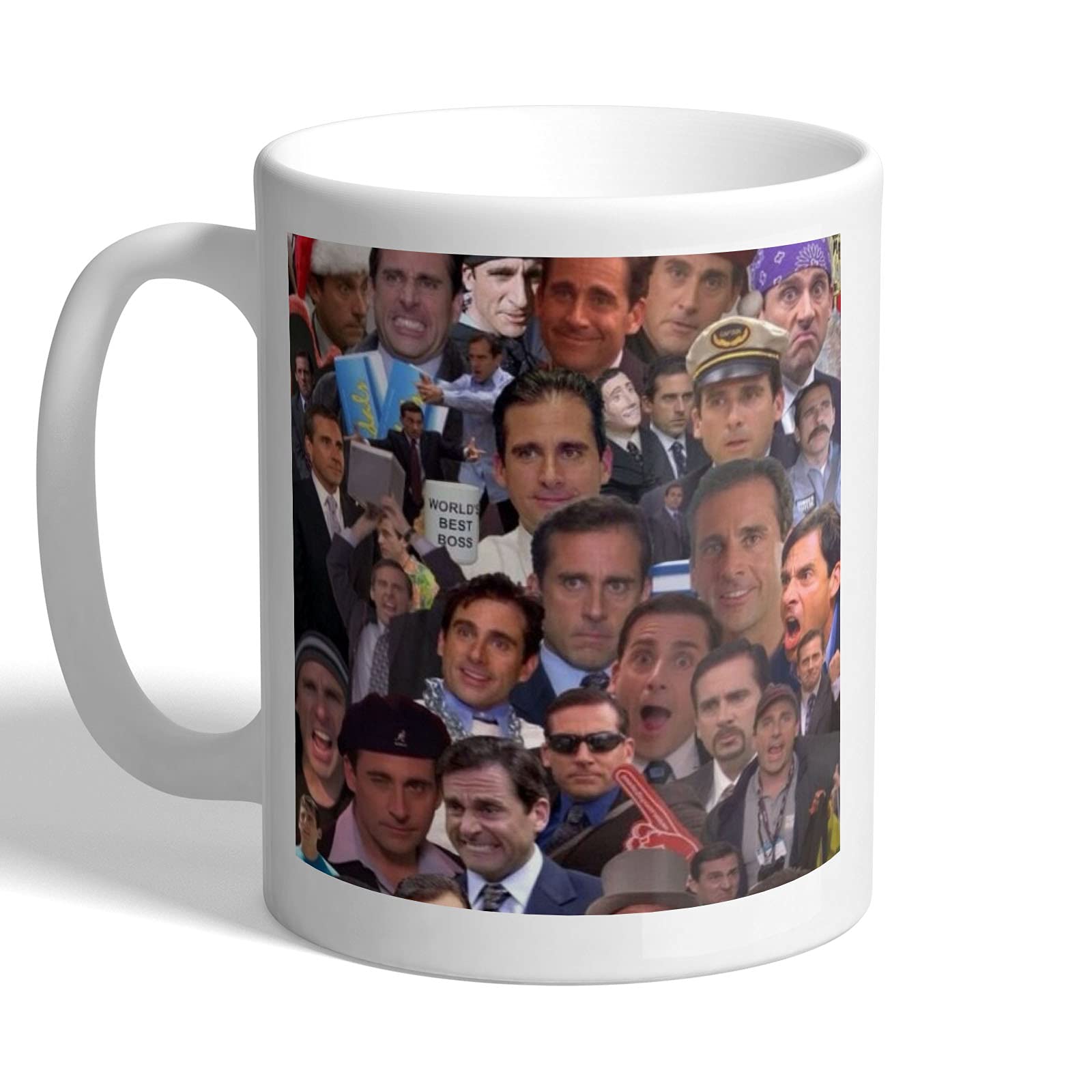 I Love Mugs - The Many Faces of Michael Scott - Steve Carell - The Office - Mug, Ceramic, 11fl.oz.