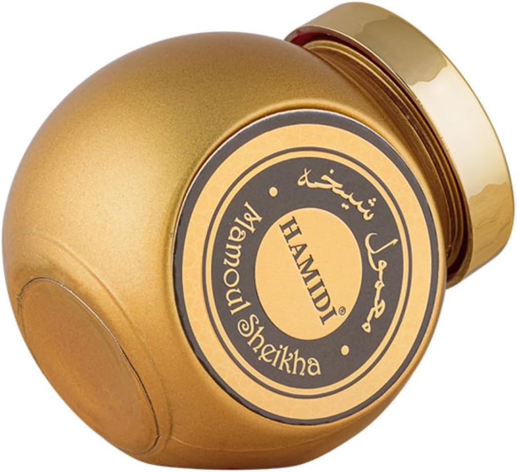 Mamoul Sheikha 100% Pure Oriental Mamoul 50g, Smoke Free Bakhoor, Arabic Incense, Home Fragrances, Use With Burner Or Charcoal, Relax, Refresh, Use Every Where, Perfect for any Occasion, Gold