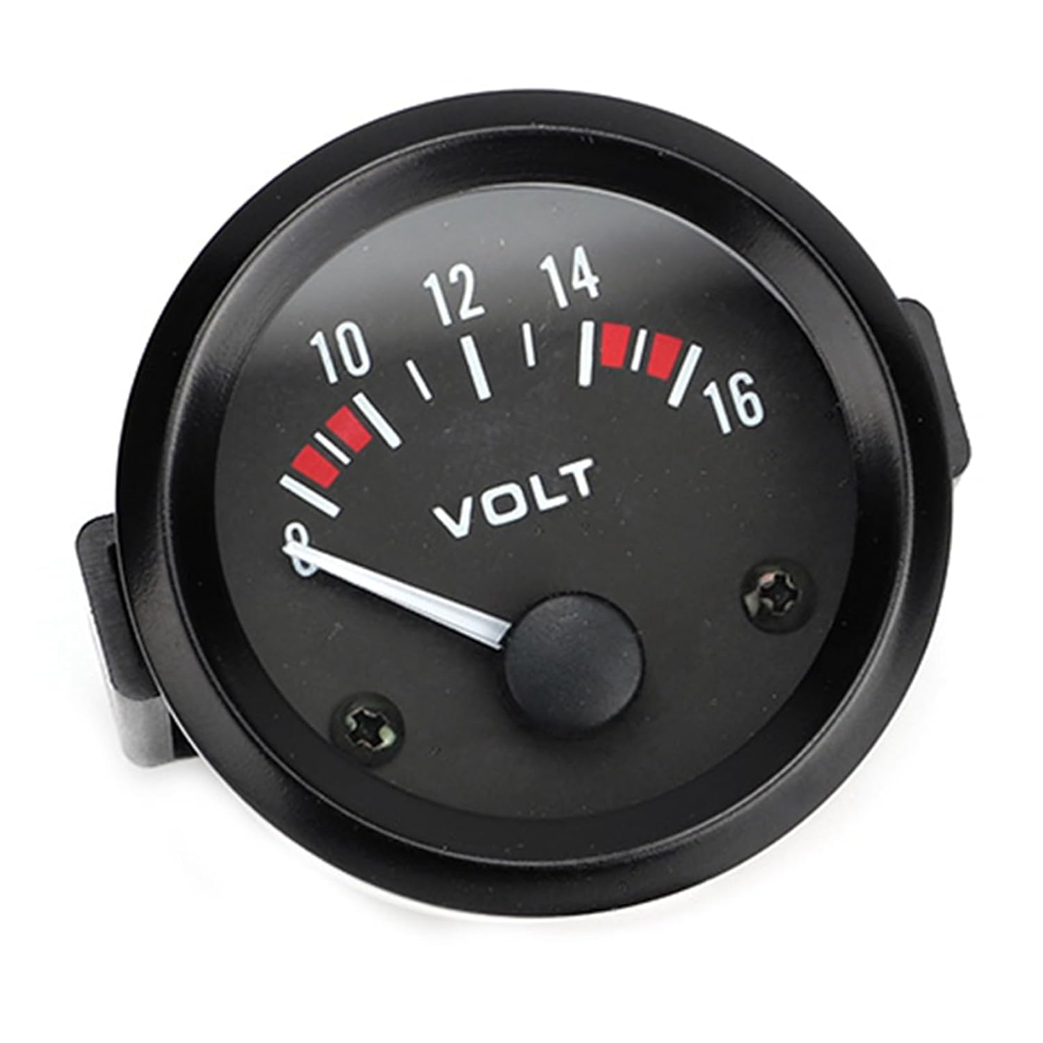 Volt Gauge, Temperature Gauge for Car, 12V Voltage Gauge, 52mm/2in Voltage Meter Gauges 8-16V BX100007 for Most Car