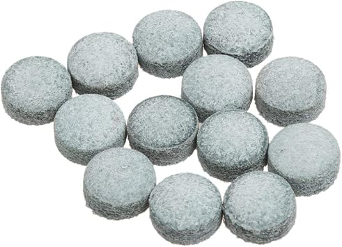 50pcs/box New Pro Snooker or Pool Leather Cue Tips Midium Hardness Gray - 9mm, 10mm, 11mm - 9mm