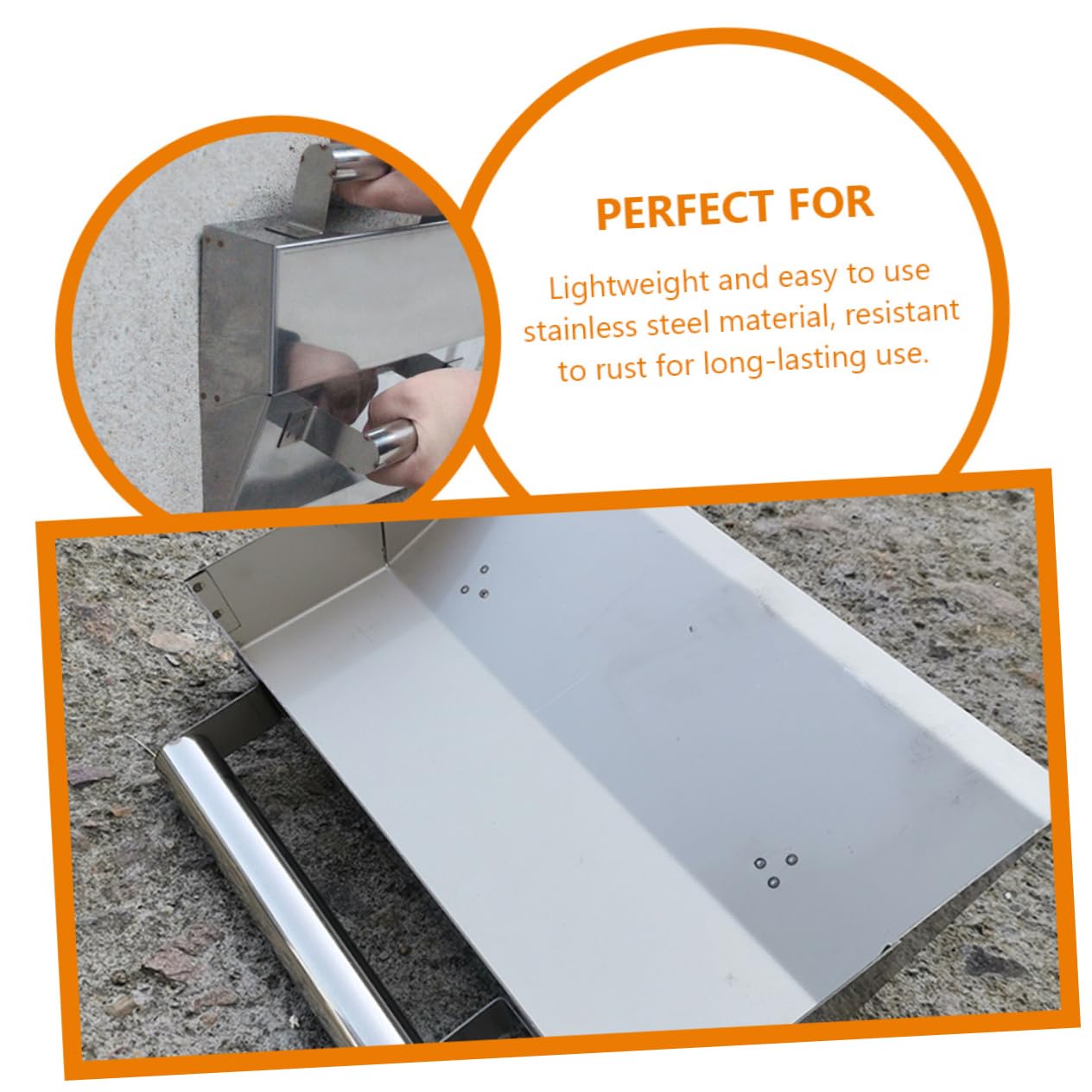 Holibanna Frattazzo Inossidabile per Intonaco e Finitura Muro Strumento Versatile per Lavori Muratura Interni Ed Esterni Design Ergonomico e Facile per Progetti da Te Alta