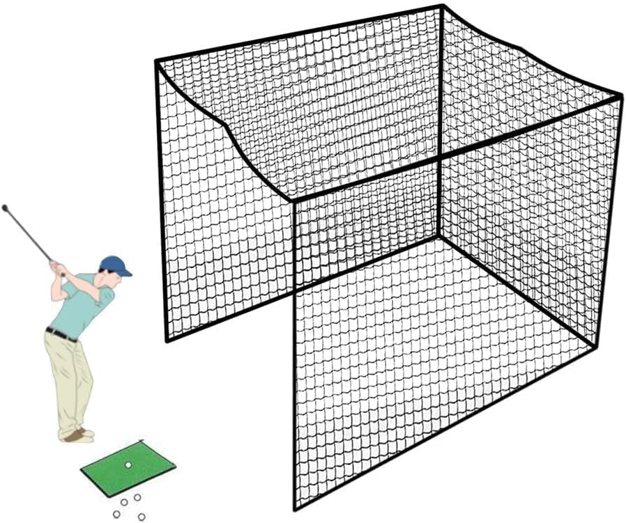Aoneky Nylon Golf Cage Net - 10x10x10ft