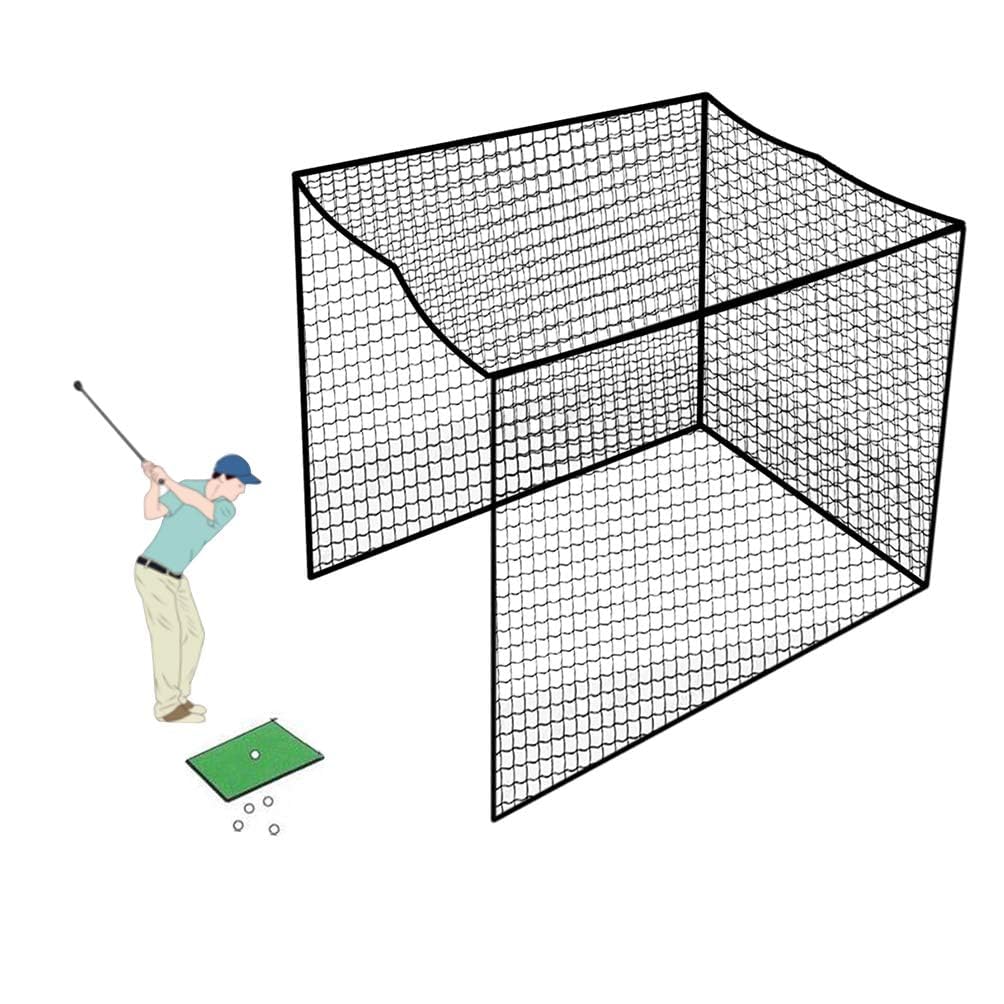Aoneky Nylon Golf Cage Net - 10x10x10ft