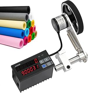 Digital Length Meter Counter, 110V 3 Modes Cable Wheel Length Meter Counter Single Measure Wheel Unit in Feet Meter 0-999999m