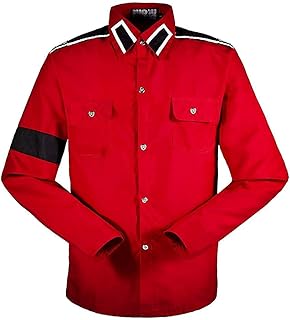 Michael Jackso n Shirt Uomo Camicia Bambino Cosplay Professionale Costume Adatto per i Fan di Michael Jackso n Camicia Stile CTE per ventilatori Shirt