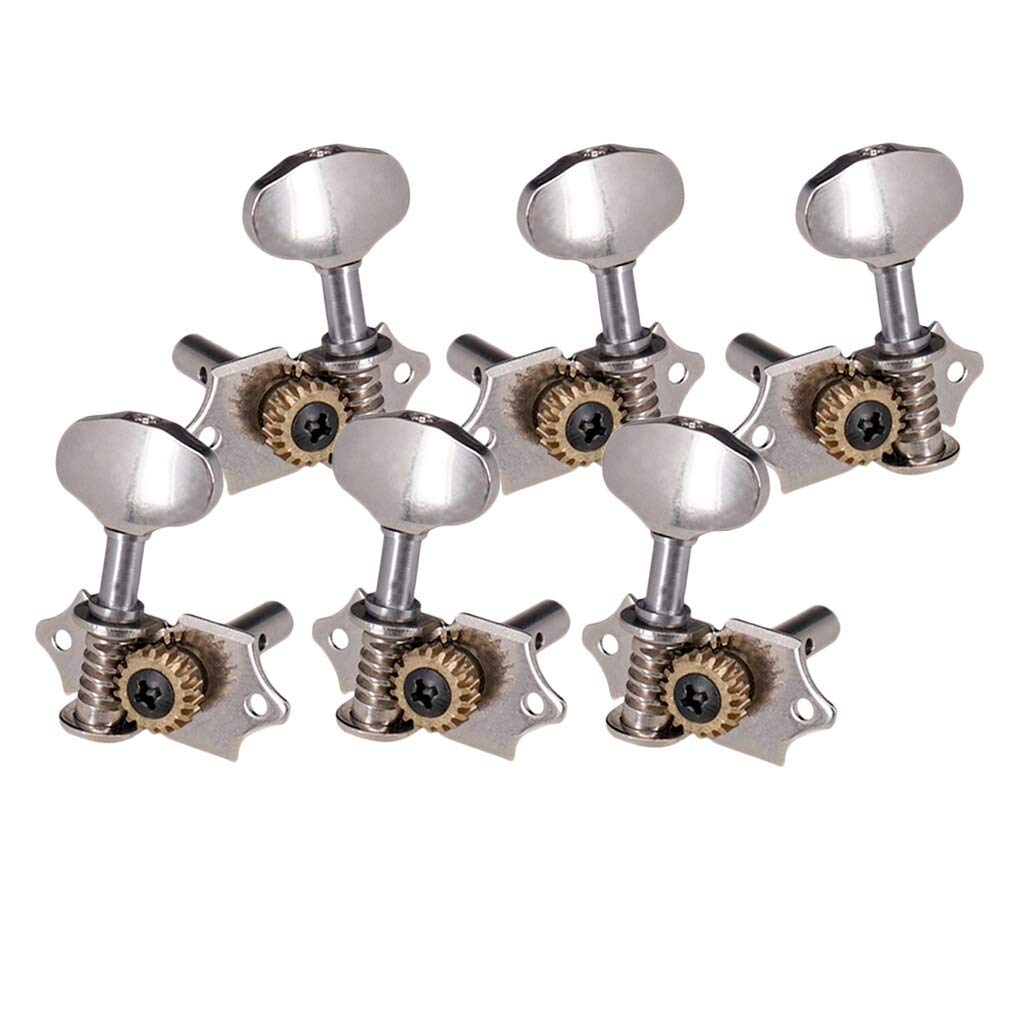 Guitar Parts Set of 6 Strings Tuning Pegs Machine for Classical/Acoustic/Folk Guitar, 3R + 3L