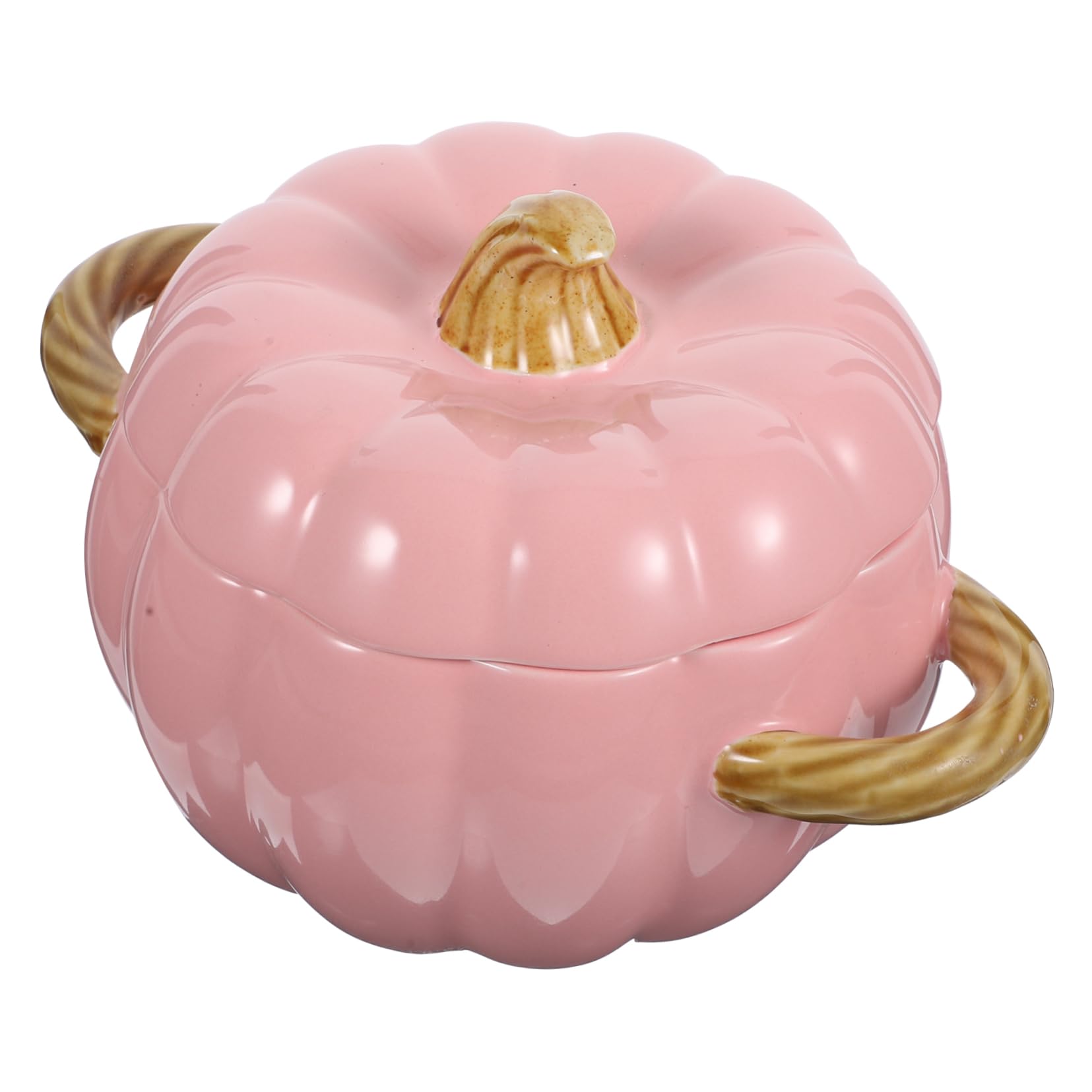 ABOOFAN Keramik Eierschale Suppenschüssel mit Deckel 1500ml Rosa