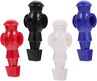ORFOFE Jugador de Futbolín de Resina 4 Piezas y Accesorio para Futbolín Compatible Mesas Recreativas Pieza de Juego Duradera y Resistente al Desgaste para Reemplazo