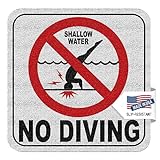 Aquatic Custom Tile Vinyl 3M Adhesive Swimming Pool Deck Depth Marker International No Diving Non-Slip