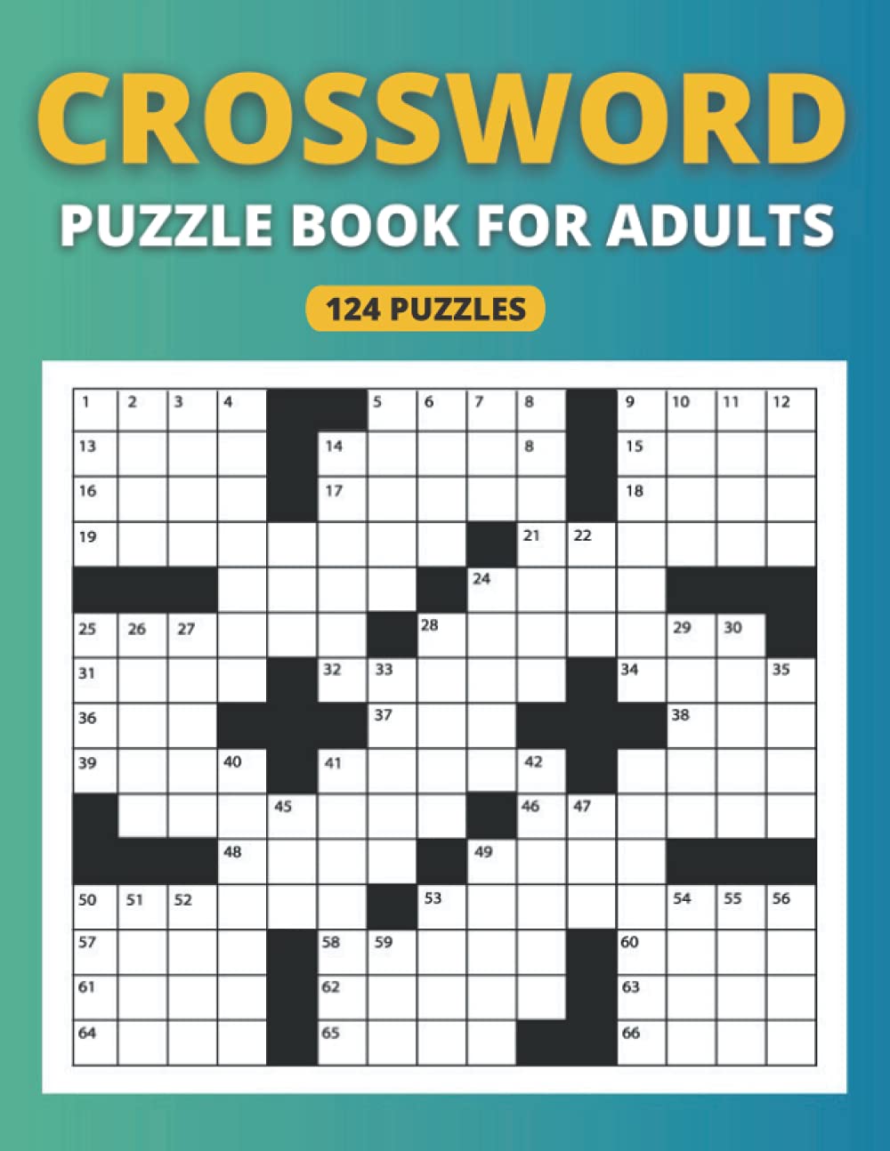 Crossword puzzle books for adults beginners: Cross Words Activity book with 124 Puzzles for Adults, Seniors, And all Puzzle Book Fans With Solutions | Brain Games - Crossword Puzzles - Large Print