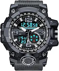 Relogio Masculino Shock Esportivo Grande Resistente À Água