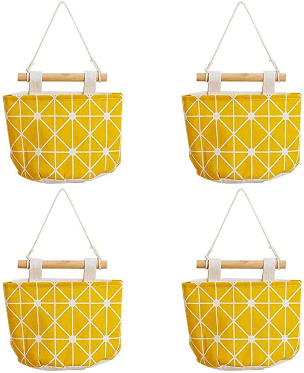 YXSH 4 Pièces sur Porte Sac De Rangement Sac Suspendu Étagère Placard Mural Sac De Rangement Suspendu Étanche Pochettes De Rangement Suspendues Superposées pour Armoire Chambre Salle De Bain