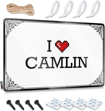 Man Cave Signs and Decor I Love Camlin Tin Sign Sign Decor Funny House Decor Color Colour, Size 30X40CM