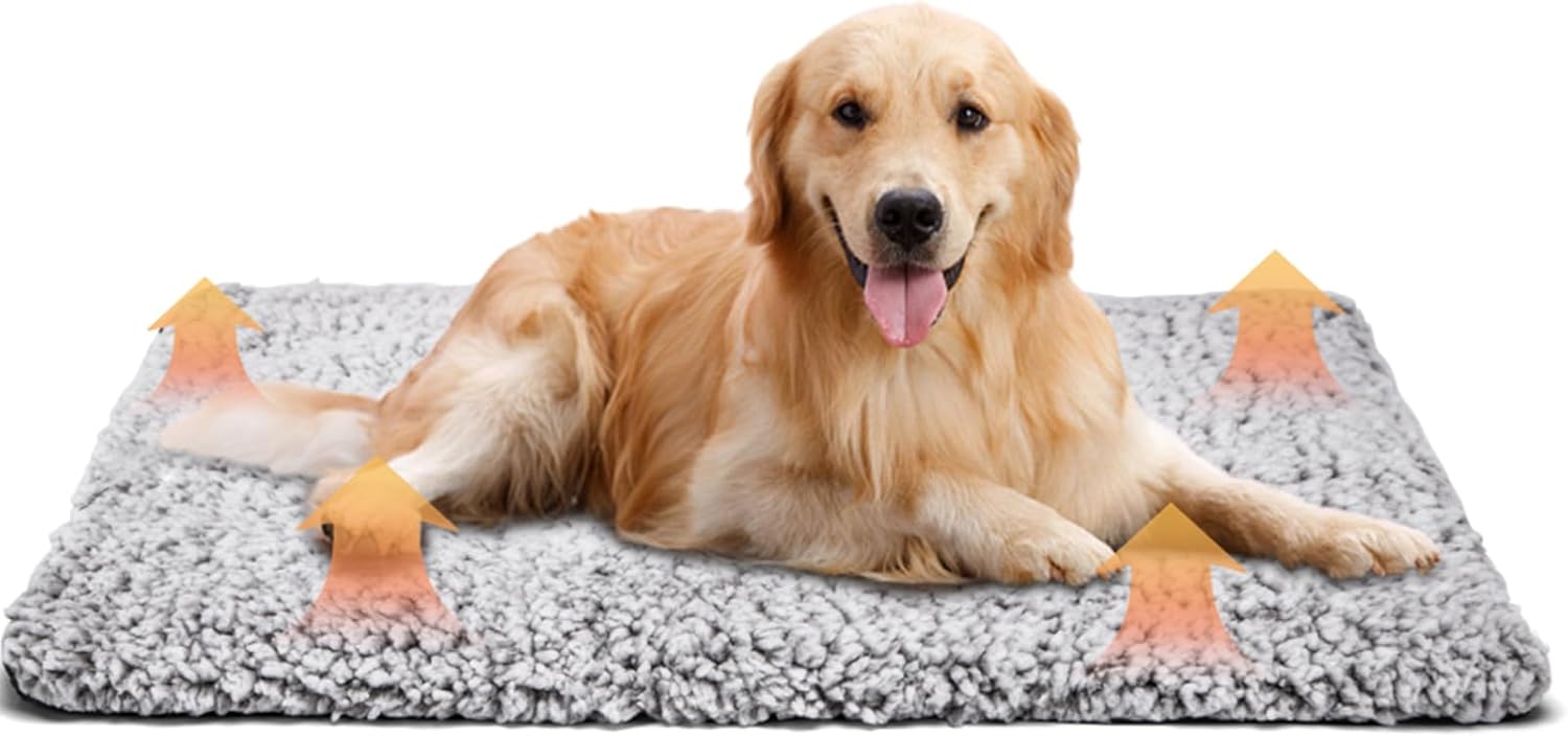 Nobleza Self Heating Pet Pad Cat Bed, Large Soft Warm Self Heated Dog