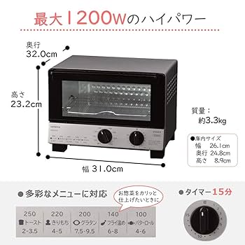 日立 - 【新品】HITACH オーブントースター Amazon | 日立 オーブントースター 1,000W 角型パン2枚焼き HTO