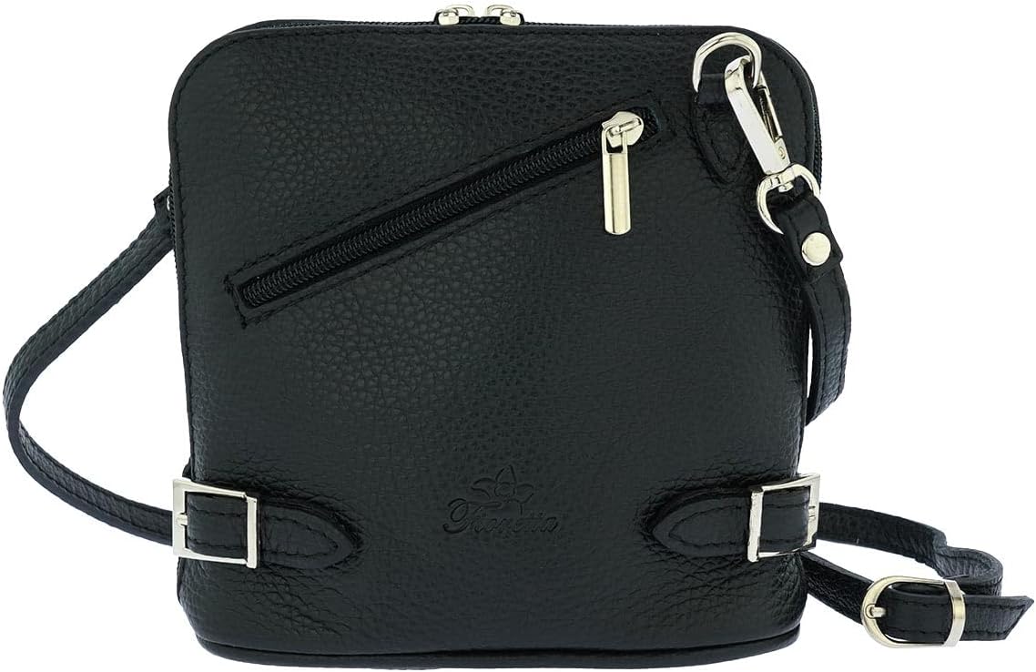 Italian Genuine Leather Crossbody Bag Clutch Handbag For Women
