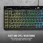 Corsair K55 RGB PRO Membrane Wired Gaming Keyboard – IP42 Dust and Spill-Resistant – 6 Macro Keys with Elgato Integration – iCUE Compatible – QWERTY NA – PC, Mac, Xbox – Black - Image 5