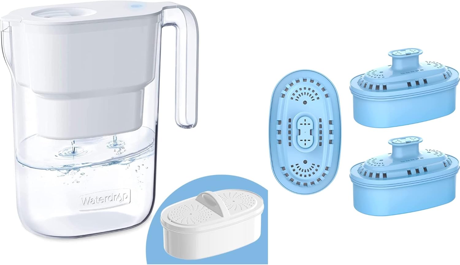 Waterdrop 200Gallon LongLife Elfin 7Cup Water Filter