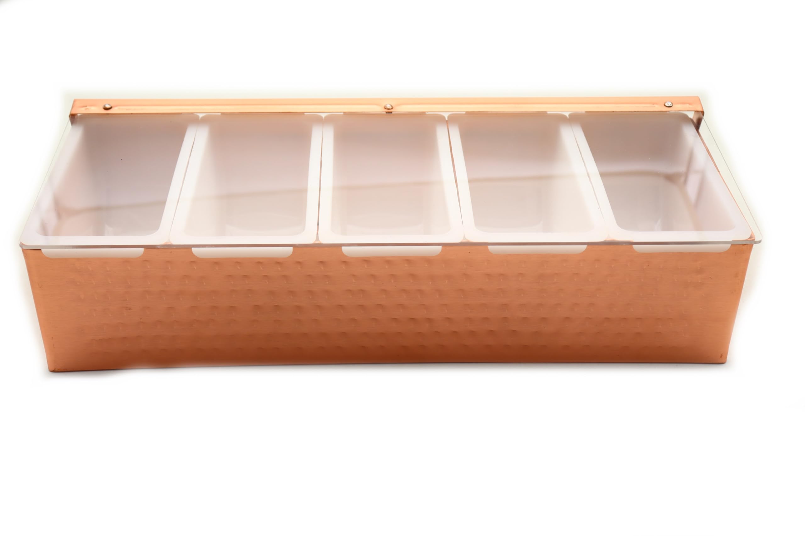 Dispenser Condimenti 6 Scomparti Con Coperchio - Vassoio Per Frutta, Contorni E Salse - Foto 3