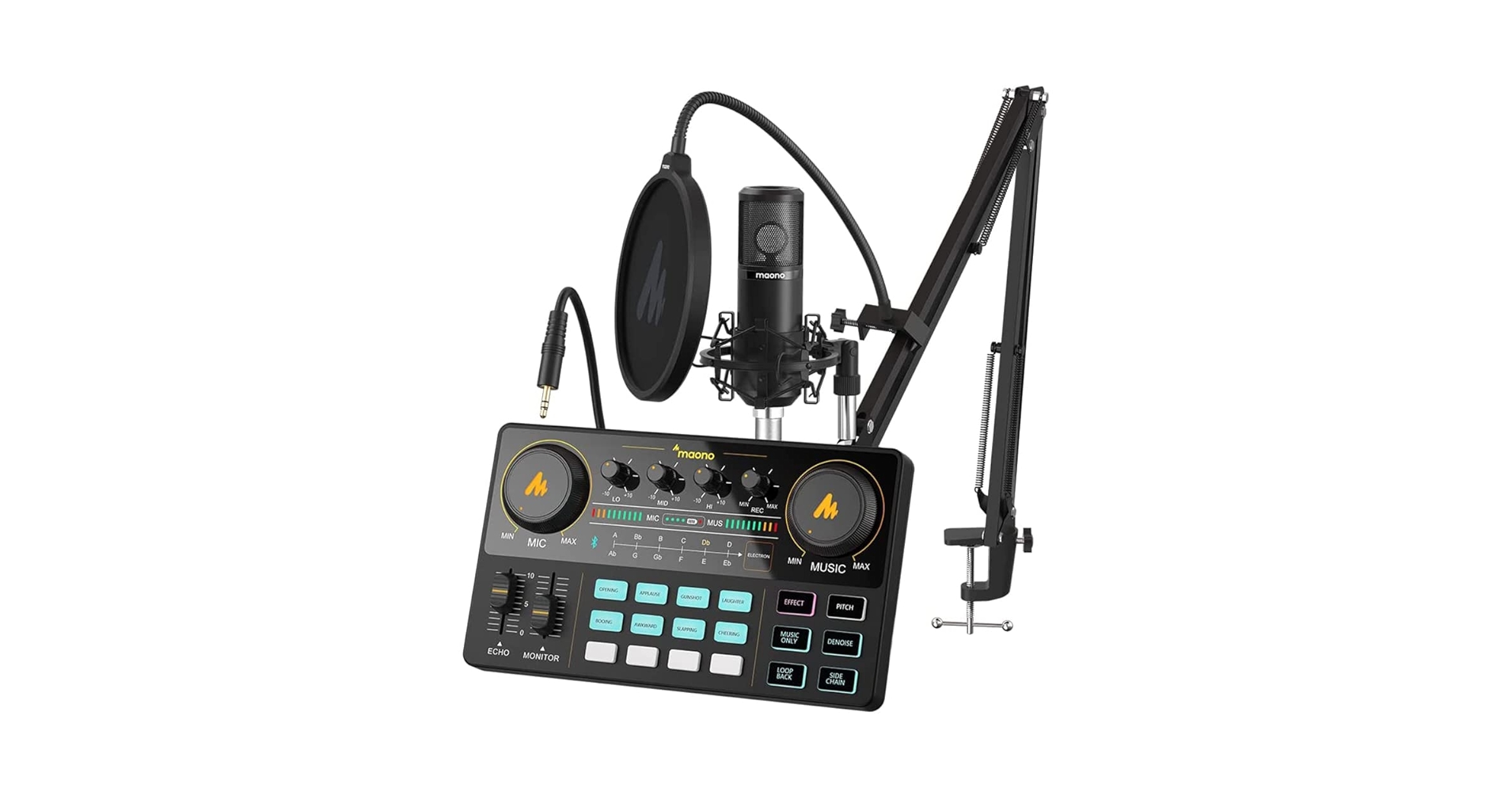 Amazon.com: MAONO Podcast Equipment Bundle Audio mixer All