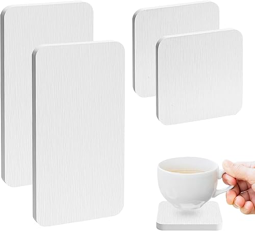 4 posavasos de diatomita absorbentes de agua, bandeja de piedra absorbente de agua para fregadero, posavasos de tierra de diatomeas, piedra de