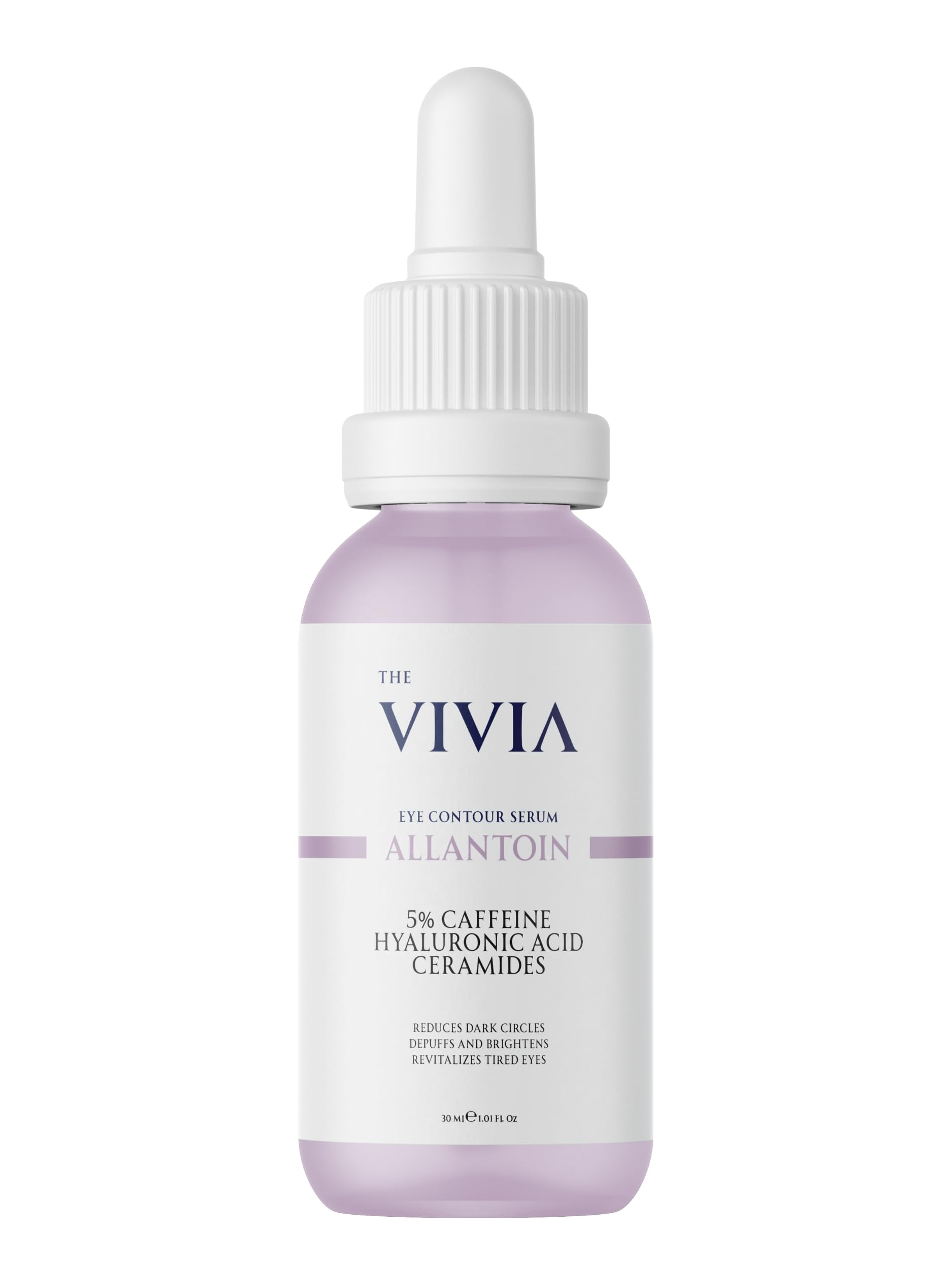 The Vivia Torbalanma, Koyu Halka ve Morluk Karşıtı Aydınlatıcı Göz Altı Serumu%5 Caffeine, Allantoin, 30 ml