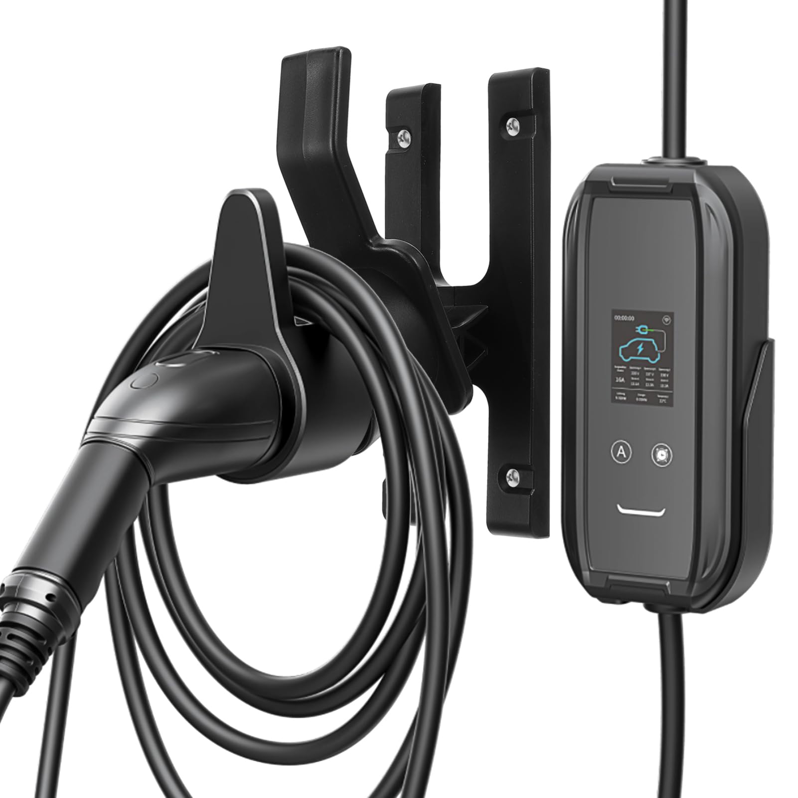 iplusmile 3stücke Charger Holder Wandhalterung Für Elektroautoladegeräte Robuster Kabel Organizer Mit Praktischem Aufhängesystem Für Sicheren Halt Und Einfache Installation Für Zuhause