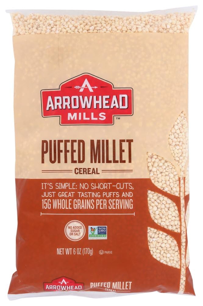 Amazon.com: Arrowhead Mills Puffed Millet Cereal 6 Oz (Pack