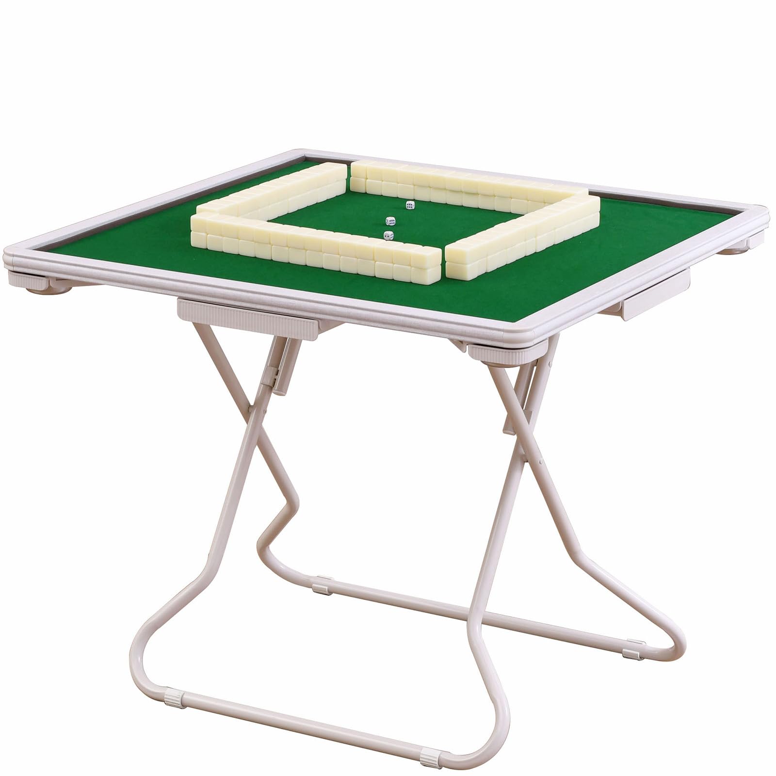 Amazon.com: 35.4'' Folding Mahjong Table, Square 4 Player Card