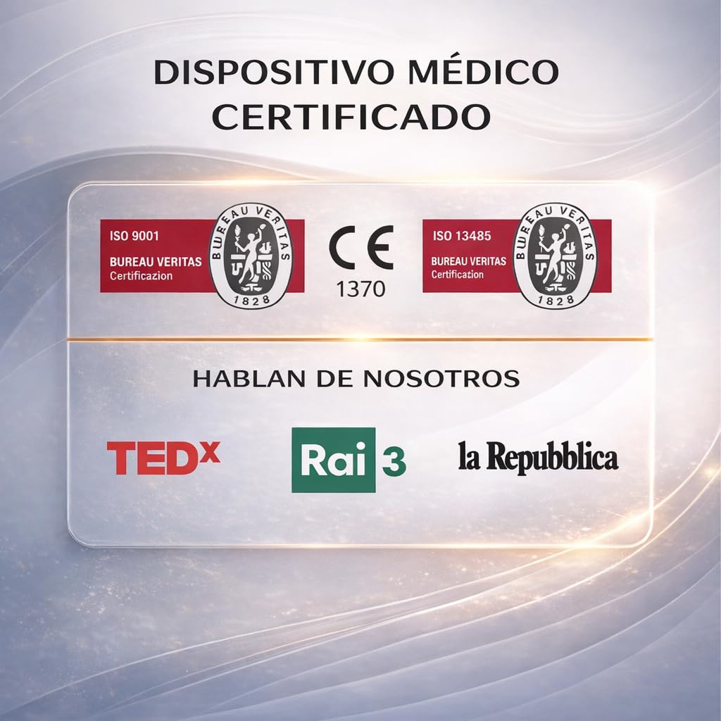D-Heart ECG Portátil Profesional 8/12 Derivaciones Bluetooth iOS Android | Guía RA Posicionamiento | PDF Exportable | Intervalos PR QRS