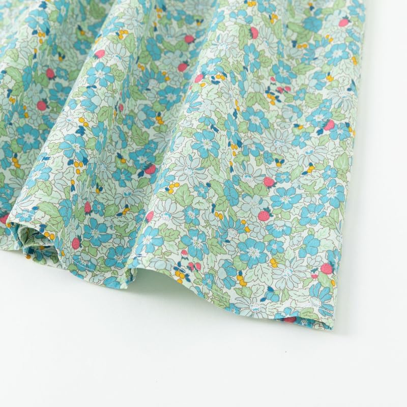 Curipeer Toddler Girl Dress Summer Floral Dresses for Girls Short Sleeve Playwear Sundress - Image 7