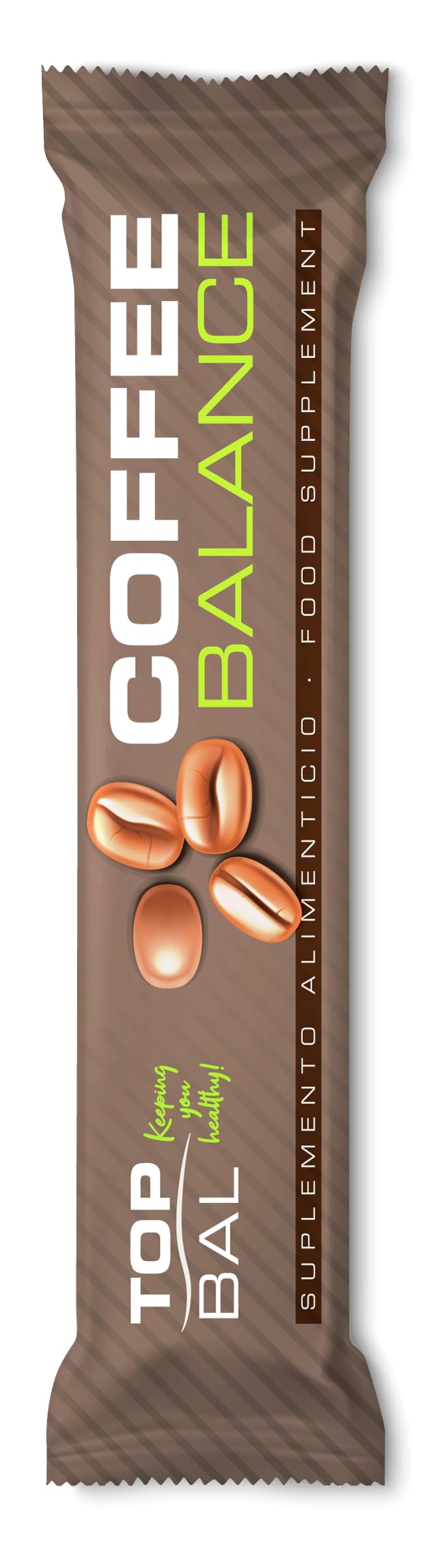 TOPBAL COFFEE BALANCE 30 STICK - Coffee Balance Control de Peso – Café Funcional con Cafeína Natural, L-Carnitina, Té Verde y Cromo – Energía y Control del Apetito – Aroma a capuchino