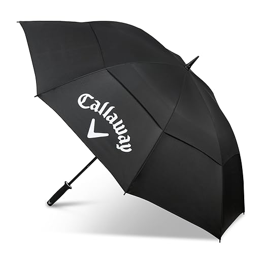 Callaway Golf Shield Parapluie de golf à double auvent 64 po, 2026, noir
