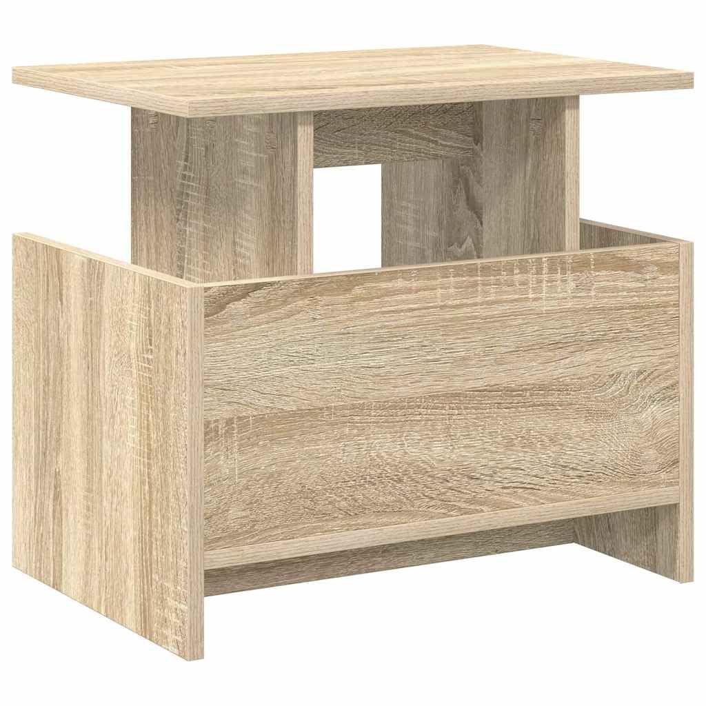 Stojak pod telewizor z drewna dębowego Sonoma 50 x 35 x 45 cm nowoczesny stolik pod telewizor z dużą ilością miejsca do przechowywania i półką do salonu, sypialni, kącik gamingowy zajmuje
