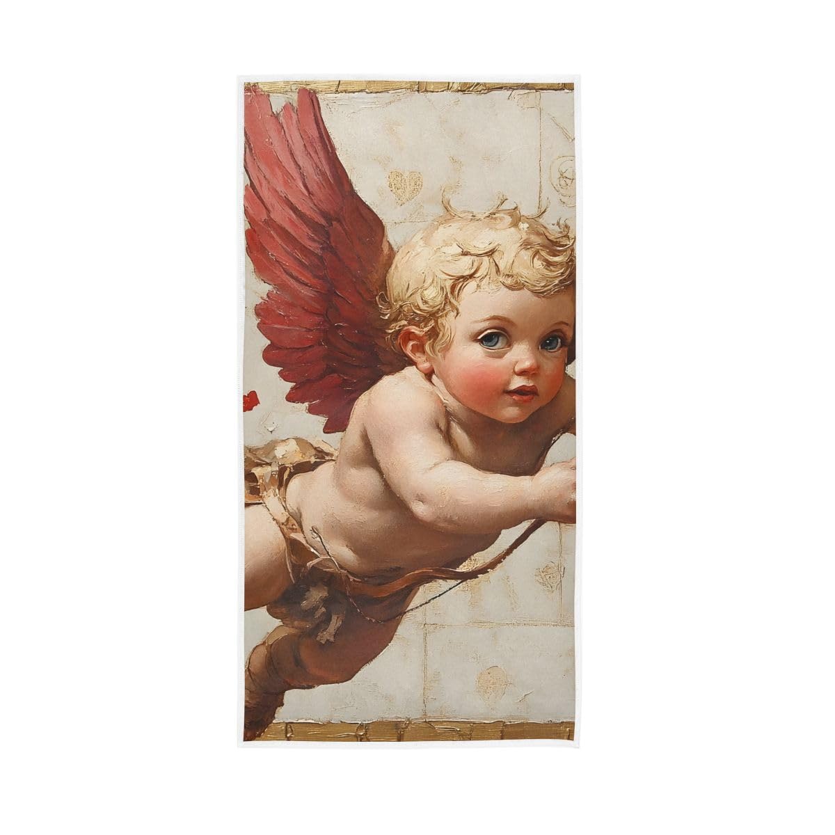 LSRCPD Valentines Day Cupid Hand Towel, Farmhouse Hand Towels Bathroom 15 x 30 Inches